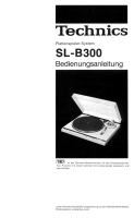 Technics - SLB-300 - Owners manual 
